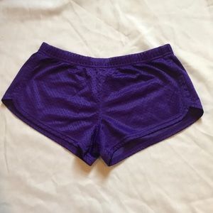 Soffe purple shorts